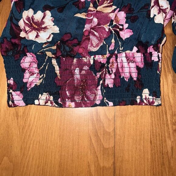 NEW Band Of The Free Women's Blouse Size XS Boho Peasant Smocked Cottagecore - Picture 5 of 13